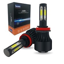 2pcs 4-sides COB H11 LED Headlight High or Low Beam Bulbs 8000LM 6000K White picture
