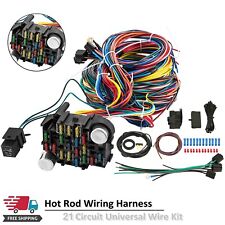 Universal 21 Circuit Wiring Harness For CHEVY MOPAR FORD JEEP HOTRODS picture