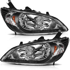 For 2004-2005 Honda Civic Sedan/ Coupe Front Left & Right Headlights Assembly picture