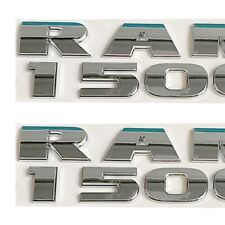 2X Chrome 3D Raised Emblems Letters Badges Replacement Fit For RAM 1500 Models picture