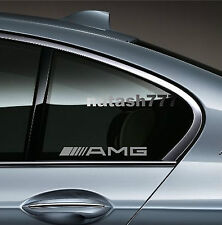 AMG Mercedes Benz  E55 CLS63 E63 Racinig Decal sticker emblem logo SILVER Pair picture
