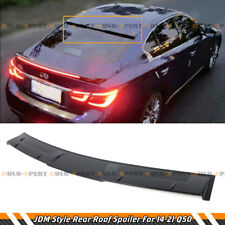 FOR 14-2022 INFINITI Q50 JDM STYLE PAINTED GLOSSY BLACK REAR WINDOW ROOF SPOILER picture