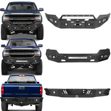 Texture Front or Rear Bumper w/LED Lights Fit Chevy Silverado 1500 2016 2017 18 picture