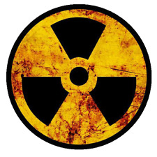 Radioactive Nuclear Radiation Rustic Symbol Sticker Laptop Bumper Decal #RS6 picture