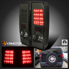 Smoke Fits 2005-2010 Hummer H3 LED Rear Tail Lights Brake Reverse Lamps Pair picture