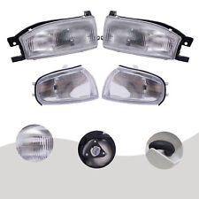 Pair For 1992-1994 Toyota Camry Headlights & Corner Lights Set Left & Right Side picture