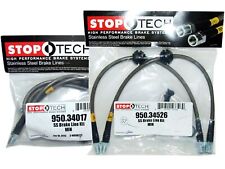 Stoptech Stainless Steel Braided Brake Lines (Front & Rear Set / 34017+34526) picture