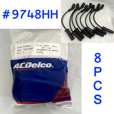 8pcs Genuine ACDelco Spark Plugs Wires OEM 9748HH For GMC Chevy Hummer 5.3 6.0 picture