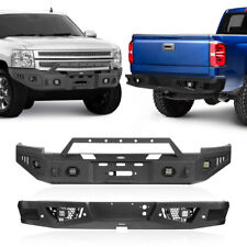 Steel Front or Back Bumper w/Winch Plate Lights Fit 07-13 Chevy Silverado 1500 picture