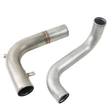 Upper & Lower Coolant Tubes Fit Peterbilt 379 Stainless Steel Cat C15 C16 3406E picture