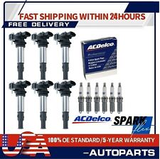 6x Ignition Coil +6x OEM Spark Plug for Buick Cadillac CTS GMC Chevrolet 3.6L picture