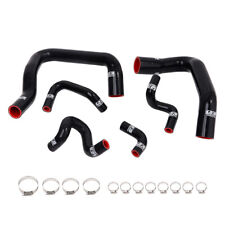 Silicone Radiator Hose Piping Kit Fits For 1986-1993 Mustang GT LX Cobra Black picture