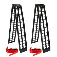 2pcs 10ft Aluminum ATV Truck Loading Ramps For Motorcycle 1200 lbs Capacity picture