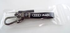 Audi - Genuine Leather Keychain Car Key Chain Ring - NEW picture