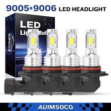 4x 9005+9006 LED Headlight High Low Beam White For Chevy Tahoe 2001-2006 6000K picture