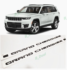 2PCS Door Matte Black Emblems Fit For 2021-2023 Jeep Grand Cherokee WL/WK picture