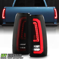 For 1988-1998 Chevy/GMC C10 C/K 1500 2500 3500 Black Smoke Full LED Tail Lights picture