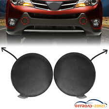 Pair Front Bumper Tow Hook Cover Cap For Toyota RAV4 2013 2014 2015 Left & Right picture