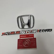 Genuine OEM JDM 04-08 Acura TSX Honda Accord Euro Rear Emblem Badge Set CL7 CL9 picture