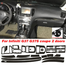 For Infiniti G37 coupe 2 doors 5D Carbon Fiber Pattern Interior DIY Trim Decals picture