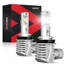 Lasfit H11 LED Headlight 6000K Low Beam Bulbs Conversion Kit Crystal White 2PCS picture