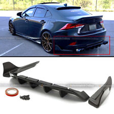 For 17-20 IS300 IS350 AM Style 3 Pics Rear Bumper Diffuser Lip Corner Apron Spat picture