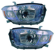 For 2008-2010 Toyota Highlander Headlight Halogen Set Driver and Passenger Side picture