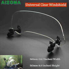 Motorcycle Clear Windshield Windscreen Extension Spoiler Air Deflector Universal picture