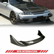 Fit For Nissan Skyline R32 GTR Front Bumper Lip Carbon Glossy TBO Style picture