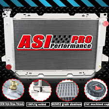 ASI 4 ROW Aluminum Radiator For 1985~1997 Ford F150 F250 F350 Bronco 5.0-7.5L picture