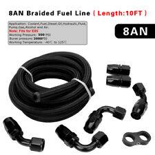 1/2 Fuel Hose Line 8AN Oil/Fuel Rubber Hose with Hose Fitting Hose Separator Kit picture