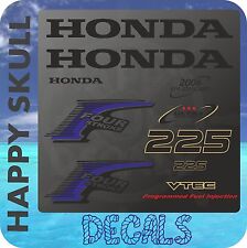 Honda 225 hp Four Stroke outboard engine decal sticker set reproduction picture