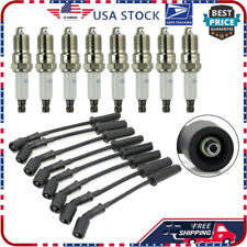 8PCS 9748UU Wires & 41-110 Spark Plugs Set For Chevy GMC 4.8L 5.3L 6.0L V8 NEW picture