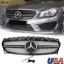 Black Front Grille Grill For Mercedes Benz W117 Cla180 Cla200 CLA250 2013-2019 picture