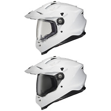 New Scorpion EXO XT9000 XT 9000 Gloss White Carbon Fiber Helmet + Free Shield picture