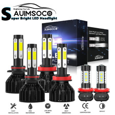 For Nissan Maxima 2009-2015 6Pcs LED Headlight Hi/Low Beam Fog Light Bulbs 6000K picture