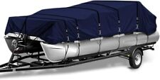 900D Fade and Tear Resistant Trailerable Pontoon Boat Cover，Navy picture