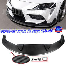 Carbon Print For 2020+ Toyota GR Supra A90 Front Lip Artisan Style Splitter US picture