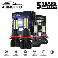 For 2000-2004 Ford Excursion 4x LED Headlight Hi/Lo Beam Fog Light Bulbs Combo picture