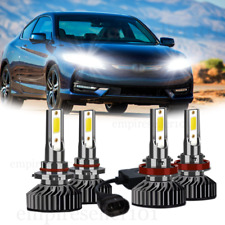 4x Upgrade LED Headlight Bulbs High Low Beam For Honda Accord Coupe 2017 2016 picture