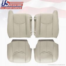 2003 to 06 Chevy Tahoe Upholstery leather seat cover replacement SHALE TAN picture