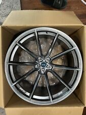 22x11/22x12 STAGGERED SET SAVINI WHEELS SV-F4. GLOSS GRAPHITE FLOW FORMED RIMS. picture
