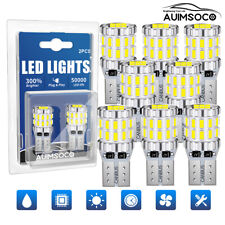 AUIMSOCO T10 LED License Plate Light Bulbs Super Bright White 168 2825 194 10Pcs picture