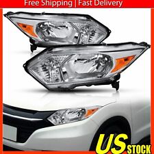 Fits 2016-2018 Honda HRV HR-V Headlights Assembly Headlamps Pair Left + Right picture