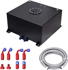 20 Gallon 80L Aluminum Fuel Cell Gas Tank+Cap+Level Sender+Nylon Fuel Line Kit picture