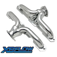 1955-57 SB Chevy Headers 55-57 SBC Tri-5 Shorty Exhaust Silver Ceramic Coated SH picture