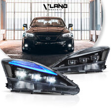 VLAND Headlights Projector LED For 2006-2013 Lexus IS250 IS350 ISF W/Animation picture