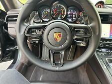 Porsche carbon fiber magnetic paddle shifters for 718/Macan/991.2 Steering wheel picture