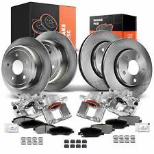 Front & Rear Disc Brake Rotor & Pads + Brake Caliper for Jeep Wrangler 2013-2017 picture