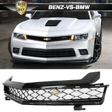 Fits 14-15 Chevy Camaro Z28 Style Front Upper Mesh Grill Grille Unpainted Black picture